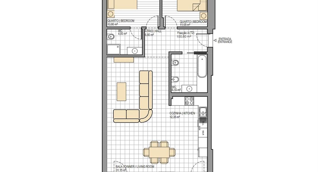 Nieuwbouwappartement te koop in SÃO MARTINHO DO PORTO