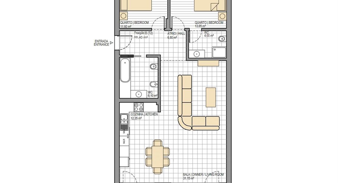 Nieuwbouwappartement te koop in SÃO MARTINHO DO PORTO