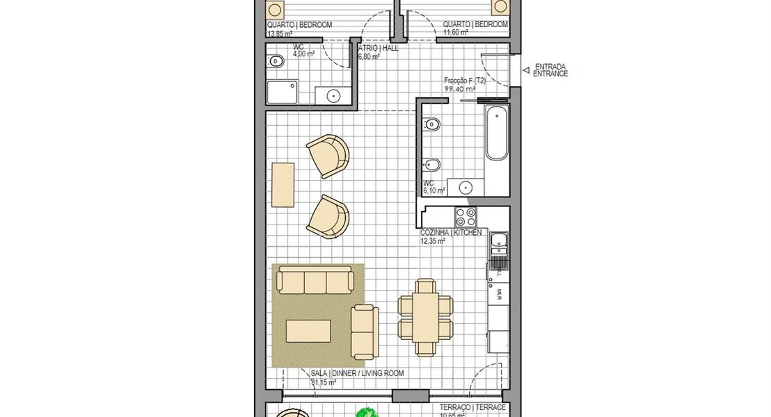 Nieuwbouwappartement te koop in SÃO MARTINHO DO PORTO