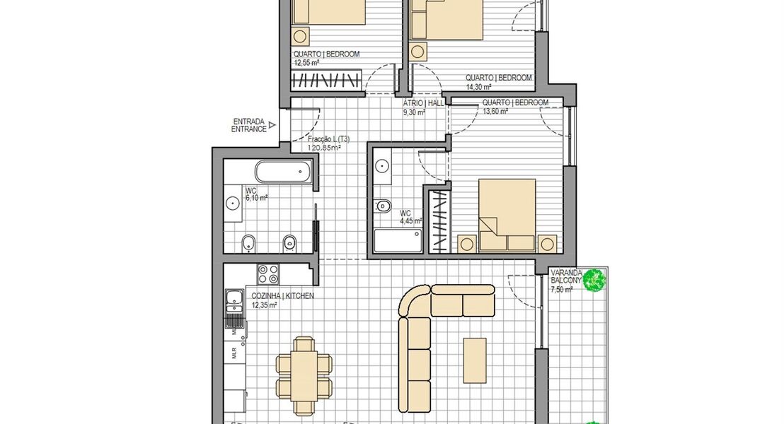 Nieuwbouwappartement te koop in SÃO MARTINHO DO PORTO