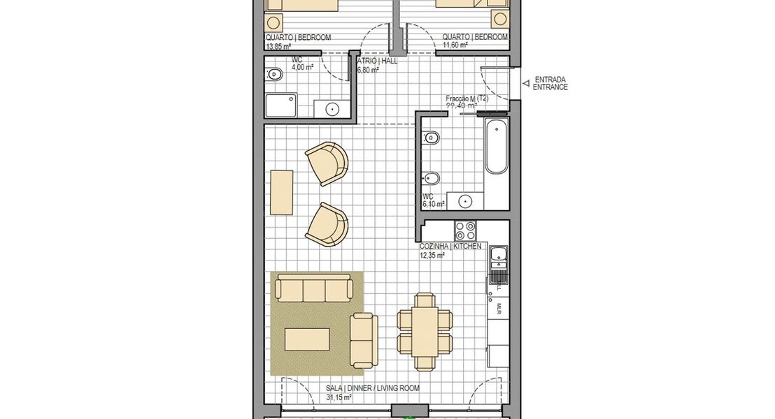 Nieuwbouwappartement te koop in SÃO MARTINHO DO PORTO