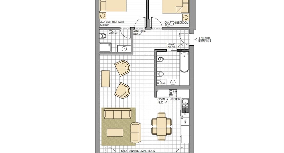 Nieuwbouwappartement te koop in SÃO MARTINHO DO PORTO