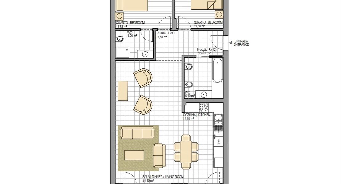 Nieuwbouwappartement te koop in SÃO MARTINHO DO PORTO